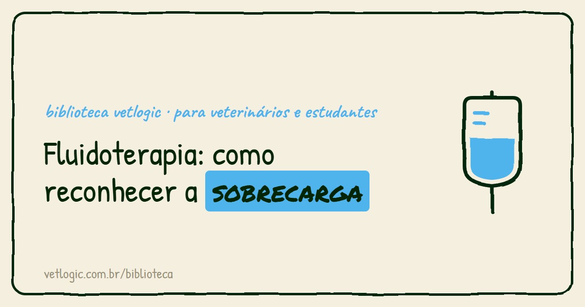 Fluidoterapia em cães e gatos: como monitorar e reconhecer a sobrecarga